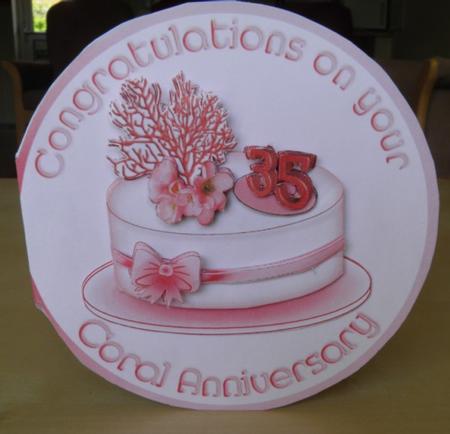 Coral Anniversary Cake by Jose Hopkins