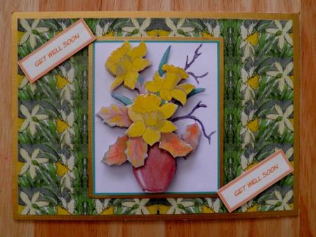 Medium Sized Daffodils Backing Sheet by Jose Hopkins