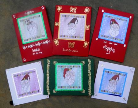 Christmas Santa Square Toppers by Jose Hopkins