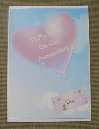 Wife Anniversary Pink Hearts Flying Tag by Jose Hopkins