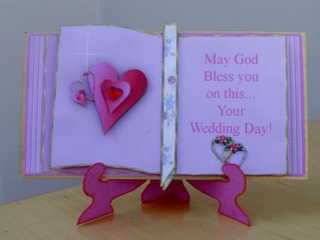 Wedding Day Keepsake Book & Stand by Jose Hopkins
