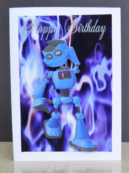 Funky Blue Toonbot by Jose Hopkins