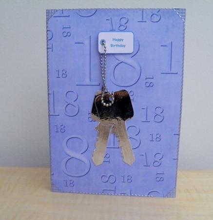 Blue Linen 18 Birthday A4 Backing Paper by Jose Hopkins