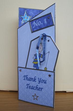 Thank You Teacher Bookmark Male by Jose Hopkins