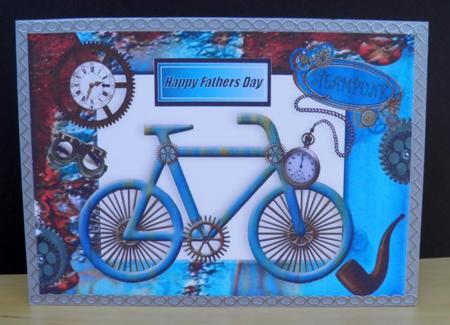 Nostalgia, Memories Steampunk Bike for Dad A4 by Jose Hopkins
