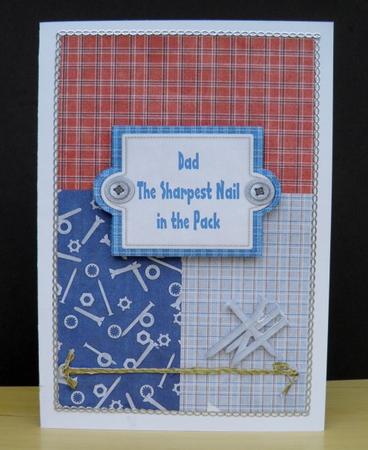 Dad the Sharpest Nail in the Pack All Occasions Card by Jose Hopkins