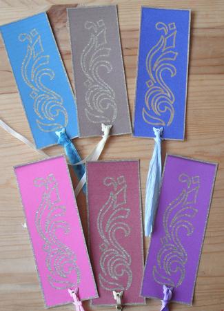 Elegant Swirls Bookmarks Set 1 by Jose Hopkins