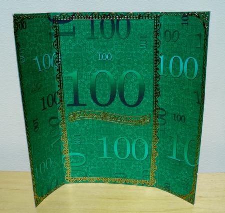Dark Green 100 Birthday A4 Backing Paper by Jose Hopkins