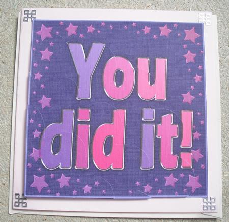 You Did It!! Quick Card with Shell Edged Corner Side Stacker by Jose Hopkins