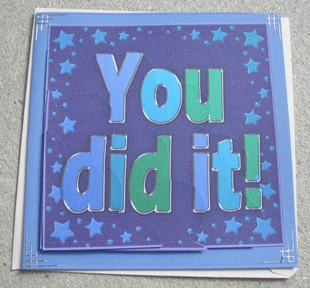 You Did It!! Quick Card with Shell Edged Corner Side Stacker by Jose Hopkins