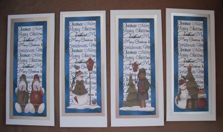 4 Christmas Theme Bookmarks Set 1 by Jose Hopkins