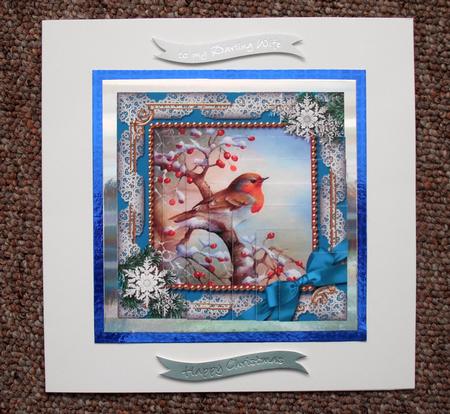 Robin 1 Snow 5in Square One Corner Stacker by Jose Hopkins