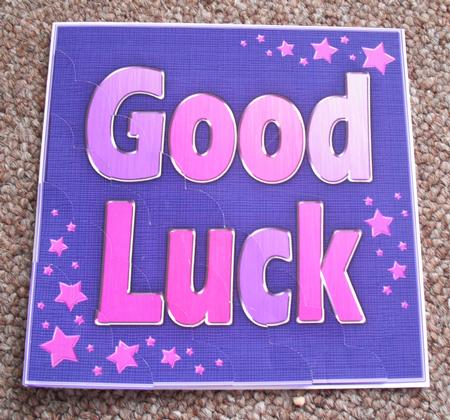 Good Luck Scallop Corner Side Stacker Topper by Jose Hopkins