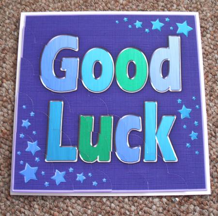 Good Luck Scallop Corner Side Stacker Topper by Jose Hopkins
