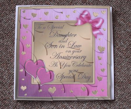 8 x 8 Daughter Son in Law Anniversary Scalloped Corner Kit by Jose Hopkins