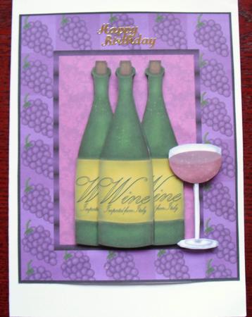 Wine Lover Various Occasions Decoupage by Jose Hopkins