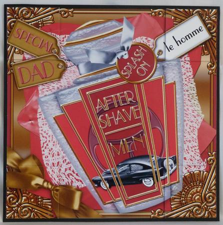 Red Aftershave Fathers Day 8in Topper Picture Sheet Featured Gallery Photo