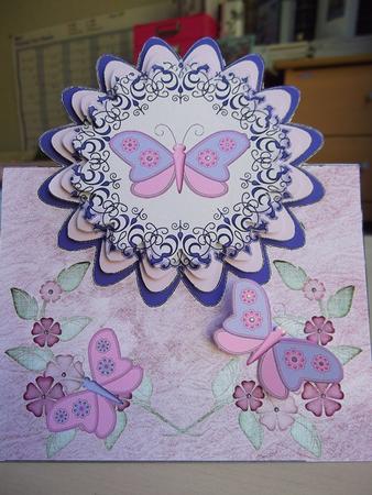 Butterflies Scalloped Over the Edge Pyramid by Joy Chappelle