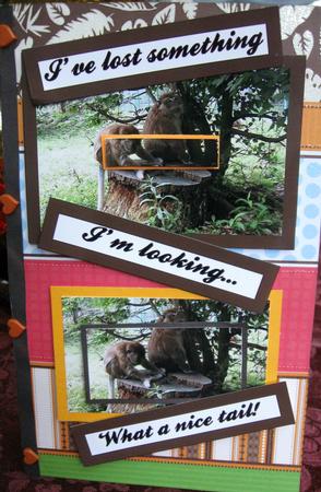 Humourous Monkey Scene Pyramid by Joy Comstock