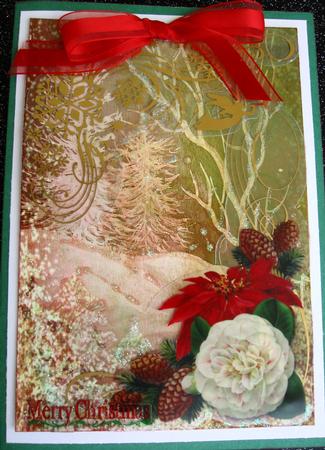 Frsoty Trees Background 5 by Joy Comstock