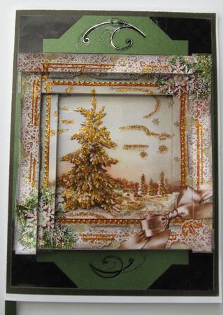 Single Tree Snow 5in Spiral Edge Stacker by Joy Comstock