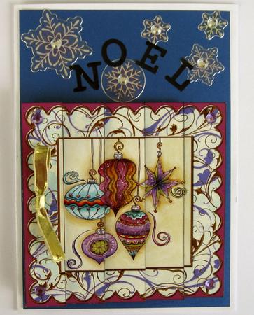 Christmas Decorations Gold 5in One Side Stacker by Joy Comstock