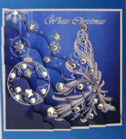 White Christmas Corner Stacker by Joy Comstock