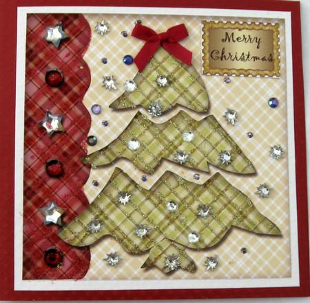Tartan Christmas Topper & Insert 1 by Joy Comstock