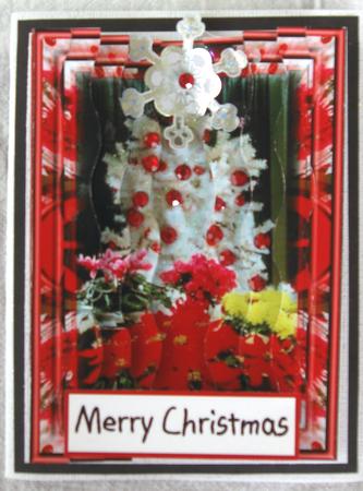 Christmas Flowers Wavy Edged Stacker by Joy Comstock