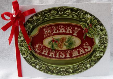 Large Embossed Oval Frame 7 by Joy Comstock