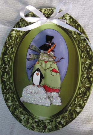 Snowman and Friend Step by Step Topper by Joy Comstock