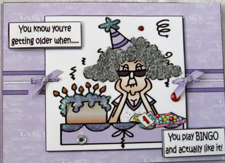 Stella Plays Bingo Quick Card by Joy Comstock