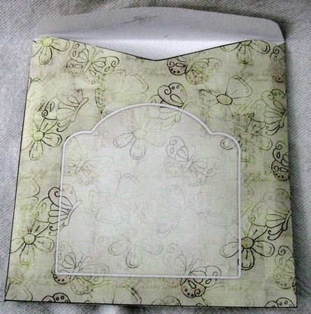 Fluttery Butterfly 7 x 7 Inch Envelope Kit by Joy Comstock