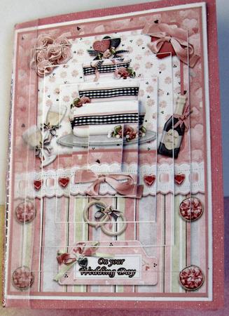 On Your Wedding Day Cake Pyramid C6 Card Front by Joy Comstock