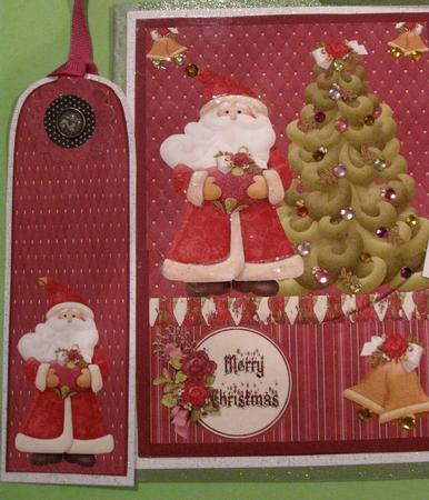 Tapestry Christmas Pocket Card with Bookmark & Tags by Joy Comstock