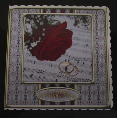 JJ RED ROSE WEDDING OR ANNIVERSARY 8X8 by Joy Jerome
