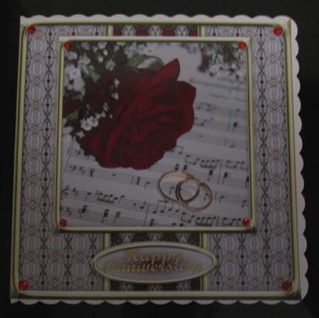 JJ RED ROSE WEDDING OR ANNIVERSARY 8X8 by Joy Jerome