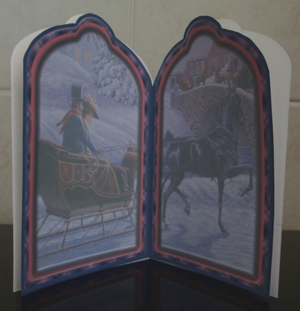 JJ JINGLE ALL THE WAY TAG SHAPED CARD by Joy Jerome