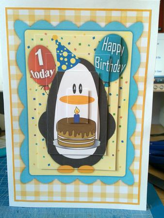 1 Today Birthday Penguin Pyramid by Joy Whitehouse