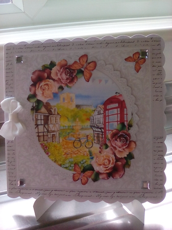 Lovely Village Green Scene - Card Two by Joyce Edwards