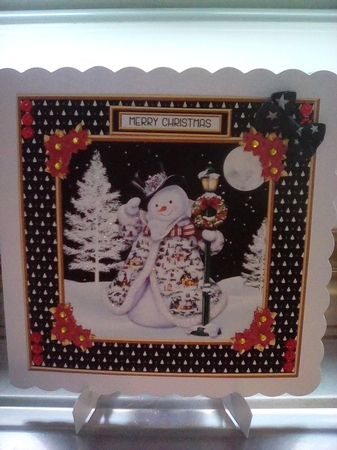 Cute Snowman Topper by Joyce Edwards