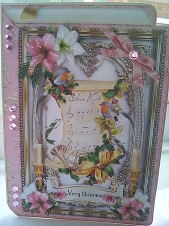 Silent Night Christmas Book 5x7 Shaped Mini Page Kit by Joyce Edwards