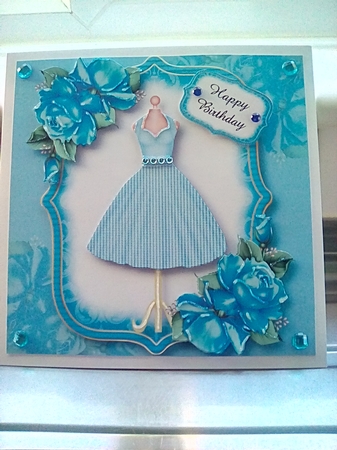 Fabulous Fifties Florals - Blue Roses by Joyce Edwards