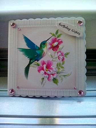 Humming Birds and Flowers 3 by Joyce Edwards