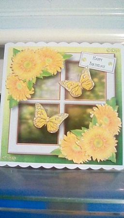 Golden Spring Butterflies - Yellow by Joyce Edwards