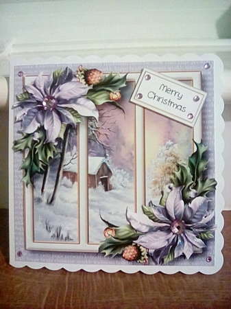 Christmas Scenic Trio - Cabin In The Woods by Joyce Edwards