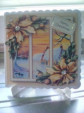 Christmas Scenic Trio - Sunset Cottages by Joyce Edwards