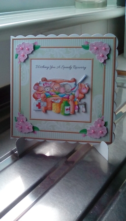 Cute Critters Get Well Card #2 by Joyce Edwards