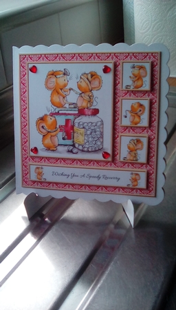Cute Critters Get Well Card #7 by Joyce Edwards