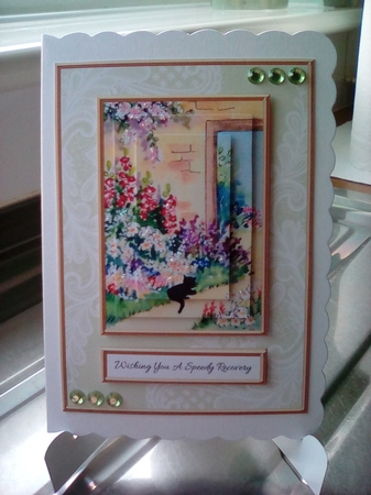 Wishing You A Speedy Recovery - Garden Scene #1 by Joyce Edwards